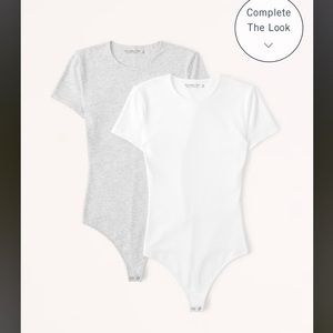 TWO ABERCROMBIE SOFT COLLECTION BODYSUITS! NEVER WORN!